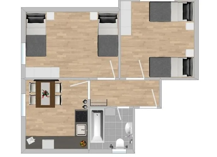 Wen112 Gut Geschnittene Monteurwohnung * Niederdorla